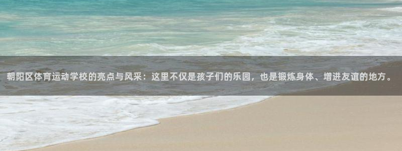 飞速体育网店直播：朝阳区体育运动学校的亮点与风采：这里不仅是孩子们的乐园，也是锻炼身体、增进友谊的地方。
